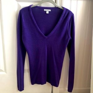 New York & Company Purple V-neck Sweater!!